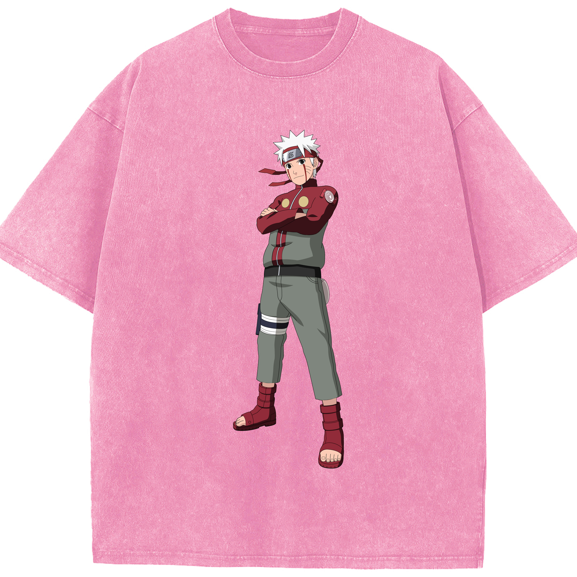 （画像用） NARUTO -ナルト- うずまき ナルト Uzumaki Naruto 綿100% ヴィンテージ風 半袖Tシャツ（フロントプリント）